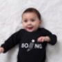 Cotton Babygrow, Boing, Baby Sleepsuit, Baby Gift Unisex, thumbnail 5 of 5