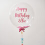 Personalised Confetti Filled Bubble Balloon With Tail, thumbnail 1 of 6
