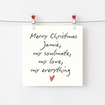 Merry Christmas To My Soulmate, My Love Card, 2 of 5