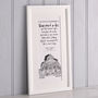 Personalised Illustrated Poem Or Vows Print, thumbnail 2 of 5