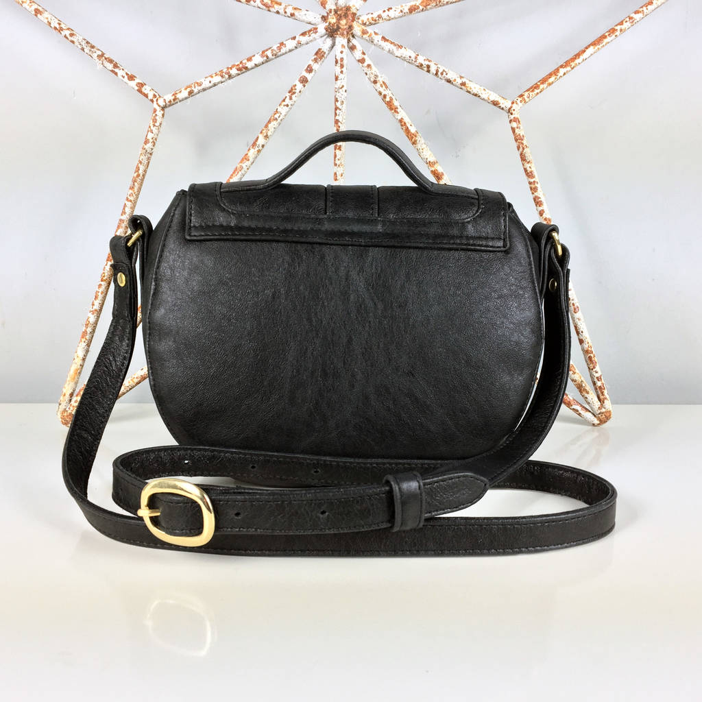 quilted black saddle bag by freeload accessories | notonthehighstreet.com