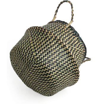 Woven Seagrass Belly Basket For Storage Plant Pot, 8 of 8