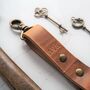 Initialled Leather Key Fob, thumbnail 2 of 7