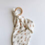 Raindrop Baby Comforter With Detachable Teething Ring, thumbnail 1 of 1