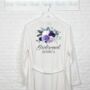 Bridesmaid Purple Personalised Wedding Dressing Gown, thumbnail 1 of 2
