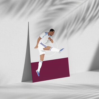 Youri Tielemans Europa League Final Aston Villa Print | Gift For Villa Fans, 3 of 4