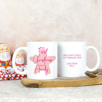 Aunty First Christmas Mug, 2 of 4
