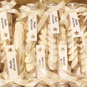 Personalised New Baby Favours Sugared Italian Confetti, 4 of 5