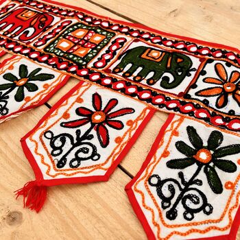 Traditional Indian Toran Hanging Door Valance, 2 of 6