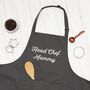 Personalised Mummy Head Chef And Sous Chef Apron Set, thumbnail 2 of 8
