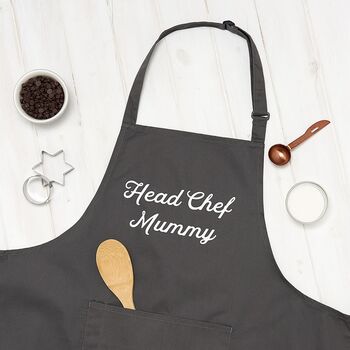 Personalised Mummy Head Chef And Sous Chef Apron Set, 2 of 8