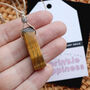 Adjustable Tigers Eye Pendant Necklace With Gift Bag, thumbnail 1 of 4