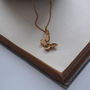 Butterfly Necklace In Silver Or Gold, thumbnail 1 of 4