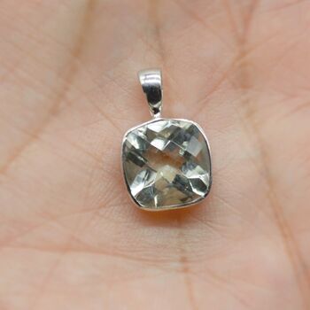 Green Amethyst Silver Necklace: February Birthstone, 2 of 12