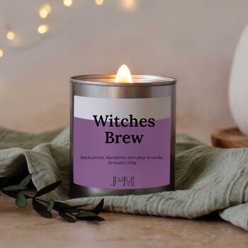 Witches Brew Wood Wick Autumnal Candle, 5 of 7