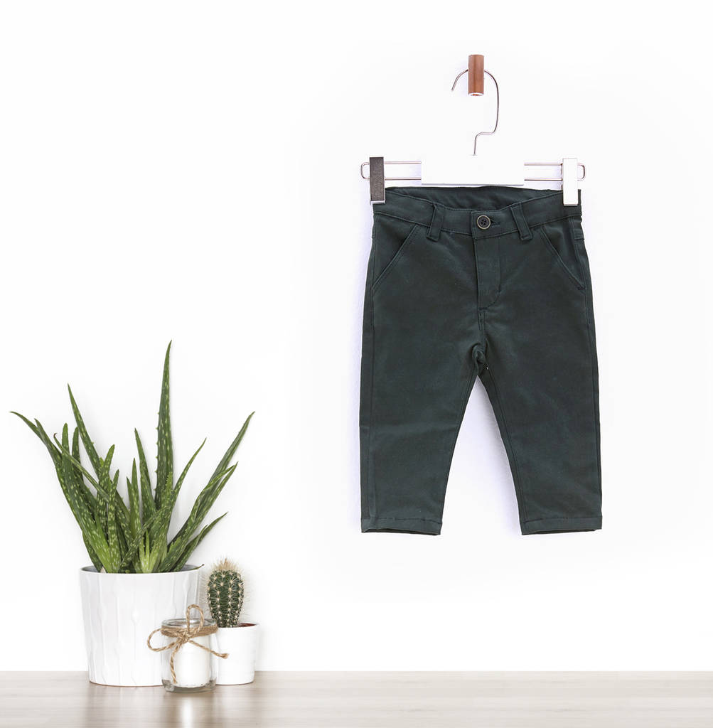 Baby Boys Cotton Chinos, 1 of 2