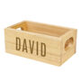 Personalised Name Mini Wooden Crate Organiser, thumbnail 5 of 5
