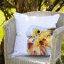 Inky Robin Outdoor Cushion For Garden Furniture, thumbnail 1 of 7