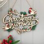 Wooden Christmas Is Coming Sign, thumbnail 1 of 2