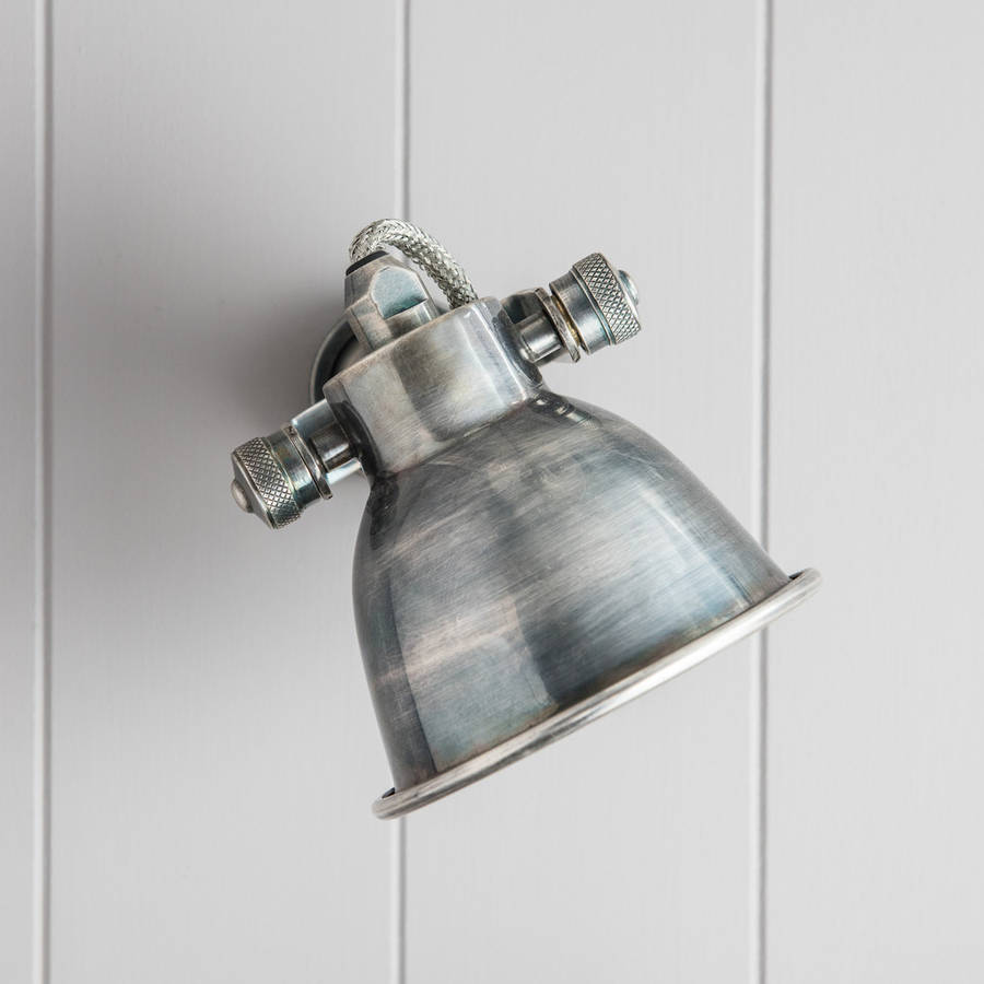 Nickel Wall Lamp Edison Screw Bulb By Distinctly Living
