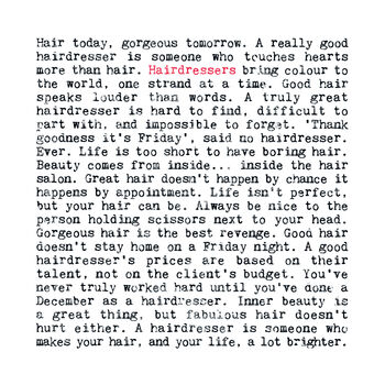 Hairdresser Quotes Gift Print, 2 of 7