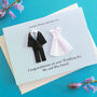 Personalised Mr And Mrs Origami Wedding Card, thumbnail 3 of 5