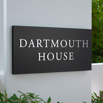 Personalised Large House Sign Three Lettering Colour Options, 2 of 8
