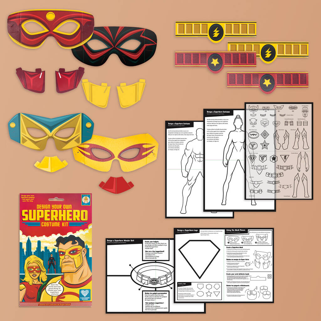 Make Your Own Superhero Masks And Costume Kit By Clockwork Soldier ...