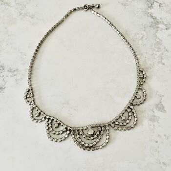 Original 1950s Diamante Vintage Necklace, 7 of 7