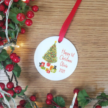 Personalised Baby's First Christmas Decoration, 3 of 8