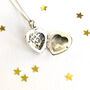 Sterling Silver Filigree Heart Locket Necklace, thumbnail 4 of 4