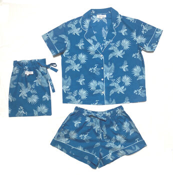 Women's Pyjamas In Organic Cotton, Ipanema Short Set, 8 of 9
