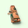 Cotton Jewellery Roll | Jungle Animal Print In Peach, thumbnail 2 of 7