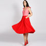 Bonbon 50s Style Dress Red Pink, thumbnail 2 of 5