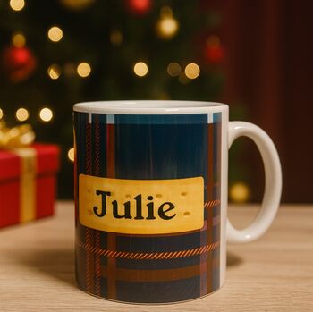 Tartan Shortbread Personalised Mug, 3 of 5
