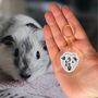 Personalised Guinea Pig Face Portrait Keyring, thumbnail 6 of 11