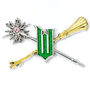 Wicked For Good Wand And Broomstick Pin Badge, thumbnail 1 of 3