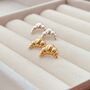 Croissant Stud Earrings, thumbnail 1 of 6