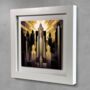 Urban Horizons Art Deco Three Framed Ceramic Art Tile, thumbnail 1 of 10