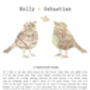 Song Lyrics And Love Birds Map Print, thumbnail 2 of 5