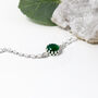 Green Onyx Bracelet Personalised May Birthstone, thumbnail 4 of 6