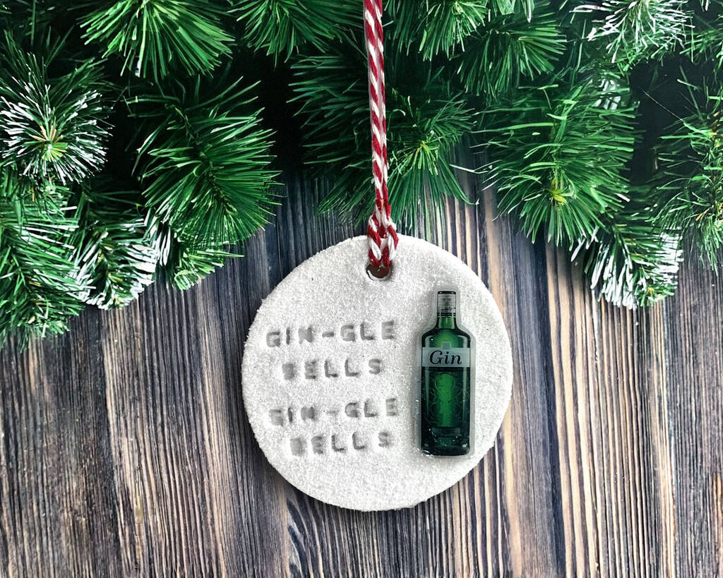Gin Christmas Tree Ornament, 1 of 5