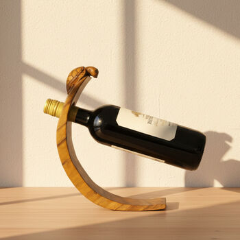 Rabbit And Squirrel Balancing Wooden Wine Bottle Holder, 12 of 12