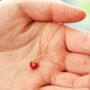 Tiny Enamel Heart Necklace, thumbnail 1 of 11