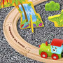 Personalised Wooden Dinosaur Train And Track Set, thumbnail 2 of 4