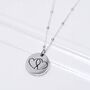 Engravable Sterling Silver Love Heart Tag Necklace, thumbnail 4 of 7