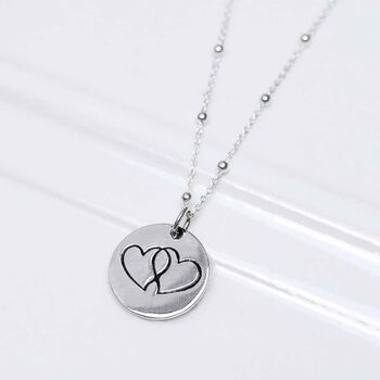 Engravable Sterling Silver Love Heart Tag Necklace, 4 of 7