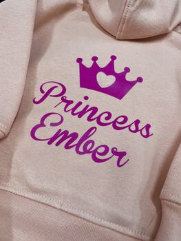 Personalised Children's Princess Hoodie, 6 of 6