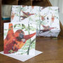 'Swinging Orangutans' Lux, Recycled Wrapping Paper Pack, thumbnail 7 of 8