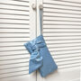Light Blue Satin Bow Clutch Piper, thumbnail 1 of 5